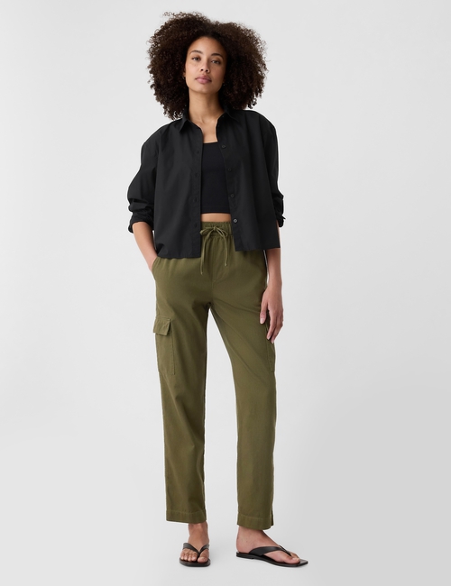 Mid Rise Easy Cargo Pants
