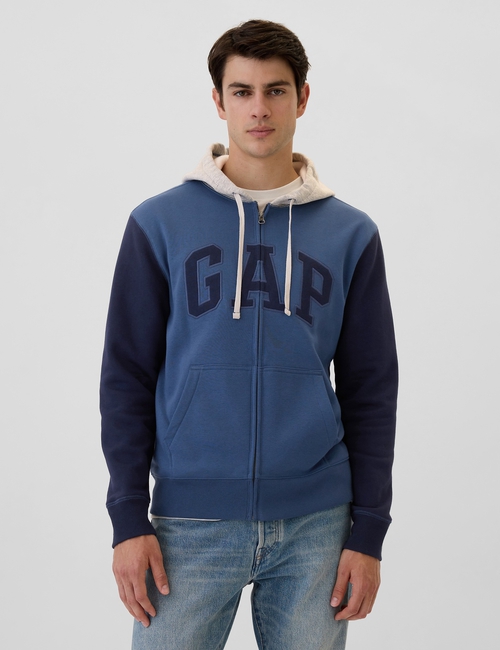 Gap Logo Colorblock Zip Hoodie