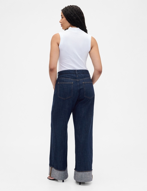 V-HR WIDE LEG CUFF DARK GISELE