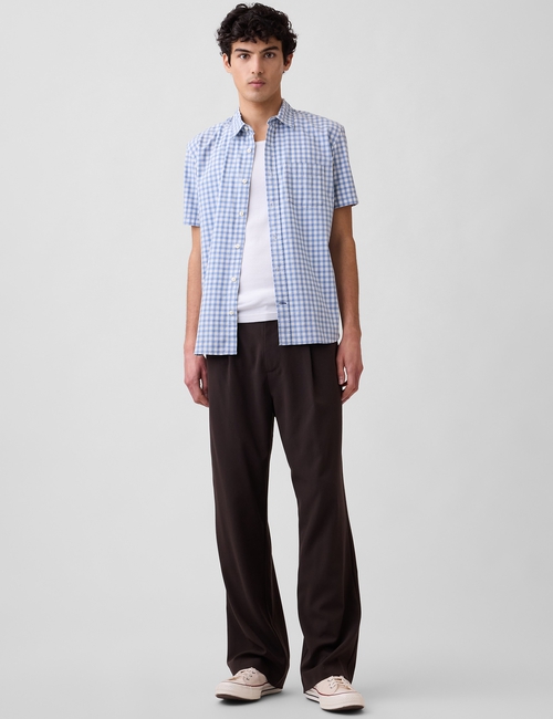 Stretch Poplin Shirt in Standard Fit