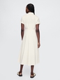 Linen-Blend Maxi Shirtdress