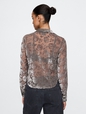 Cropped Velvet Shirt