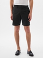 8" Linen-Cotton Shorts