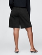 11"  Mid Rise Longline Denim Shorts