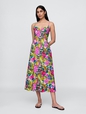 Floral V-Neck Midi Dress