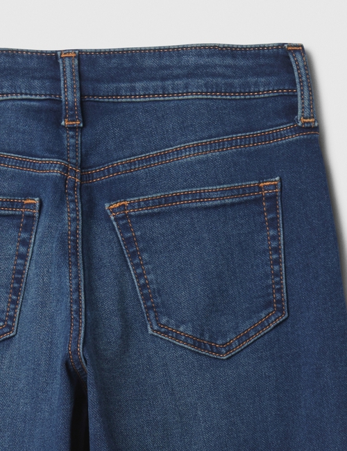 Kids High Rise SuperSoft Wide-Leg Ankle Jeans