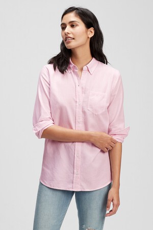 Fitted Boyfriend Shirt in Oxford