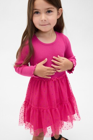 Baby & Toddler Mixed Media Tulle Dress