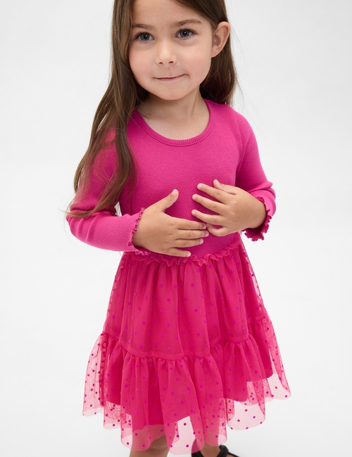 Baby & Toddler Mixed Media Tulle Dress