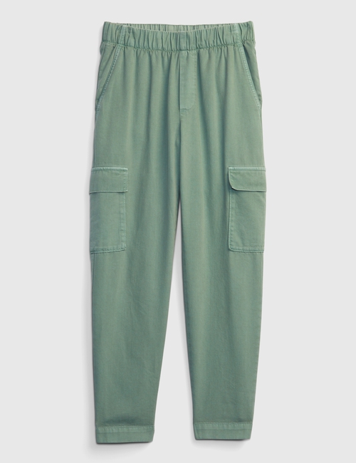 Mid Rise Twill Cargo Pants