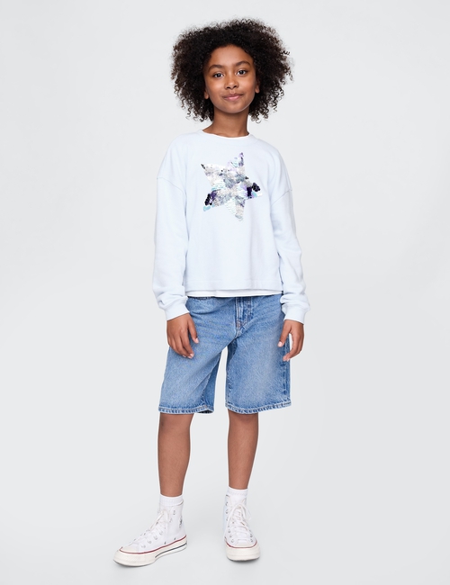Kids Flippy-Sequin Graphic Sweatshirt