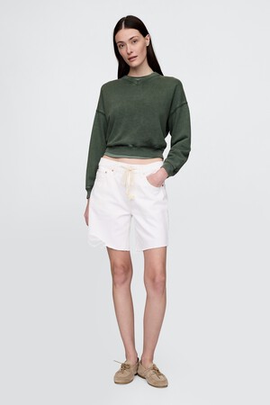 8" Mid Rise '90s Loose Denim Bermuda Shorts