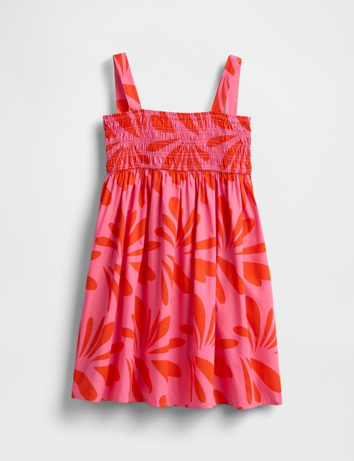 Kids Smocked Poplin Dress