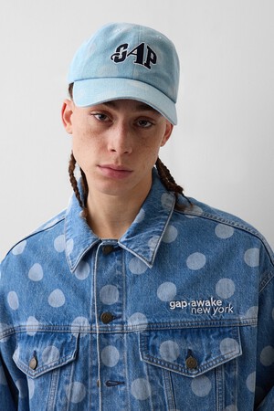 GAP X PROJ A DENIM POLKA DOT HAT