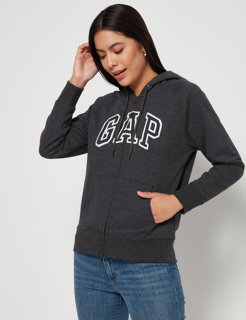 Gap Logo Zip Hoodie In Fleece