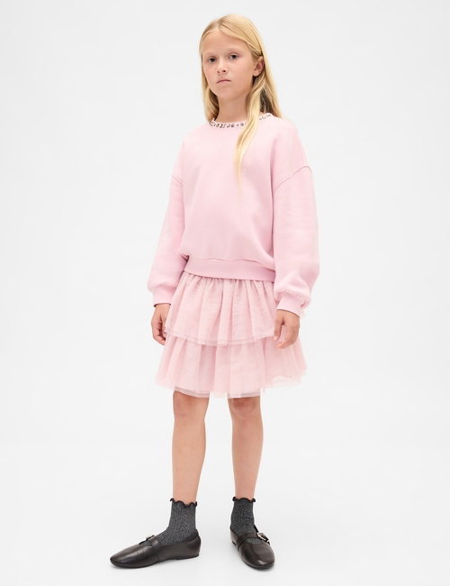 Kids Embellished Dolman Sweatshirt