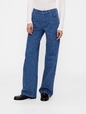 GAP STUDIO TWEED BOUCLE 5PKT LOW RISE LOOSE JEAN