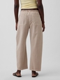 Poplin Easy Double-Knee Barrel Pants