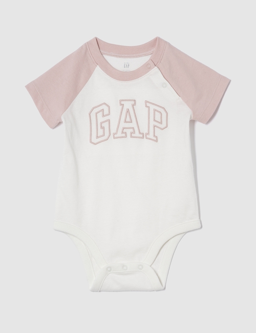 Baby Gap Logo Raglan Bodysuit