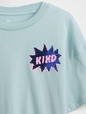 Kids Oversized Flippy Sequin Graphic T-Shirt