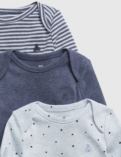 Baby 100% Organic Cotton First Favorites Bodysuit (3-Pack)