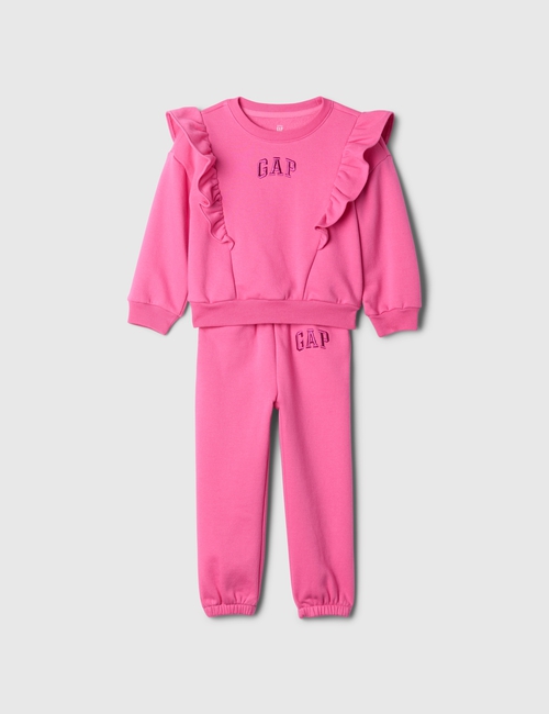 babyGap Vintage Soft Ruffle Logo Sweat Set