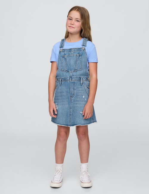 Kids Denim Pinafore Dress