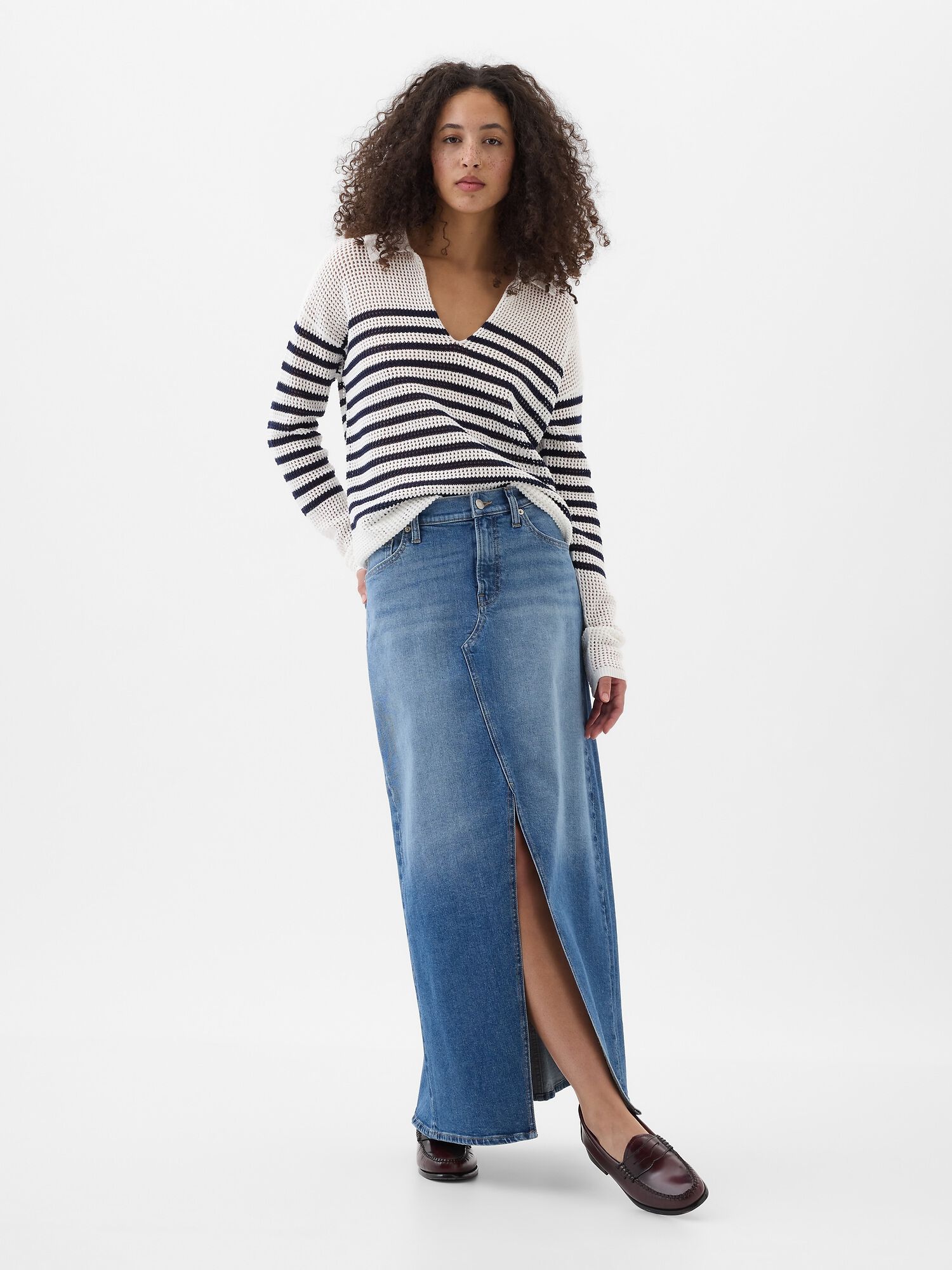 Summer maxi skirts gap top