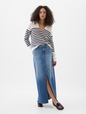 Denim Maxi Skirt