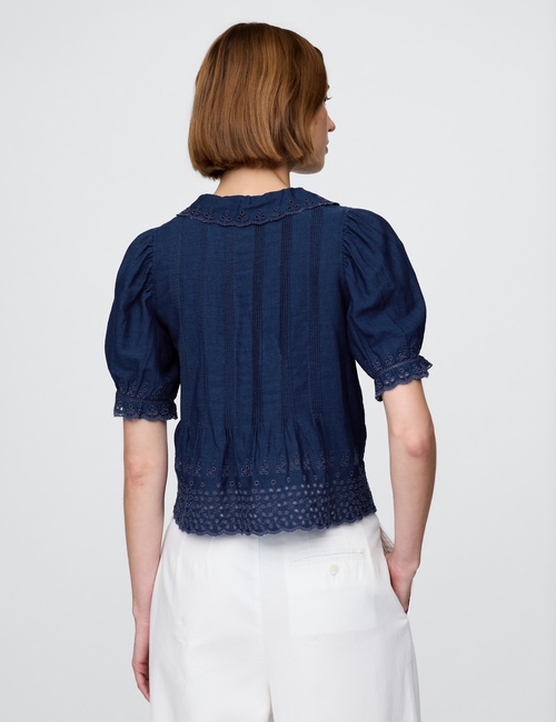 Gap × DÔEN Eyelet Shirt