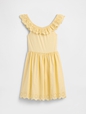 Kids Eyelet Ruffle Dress