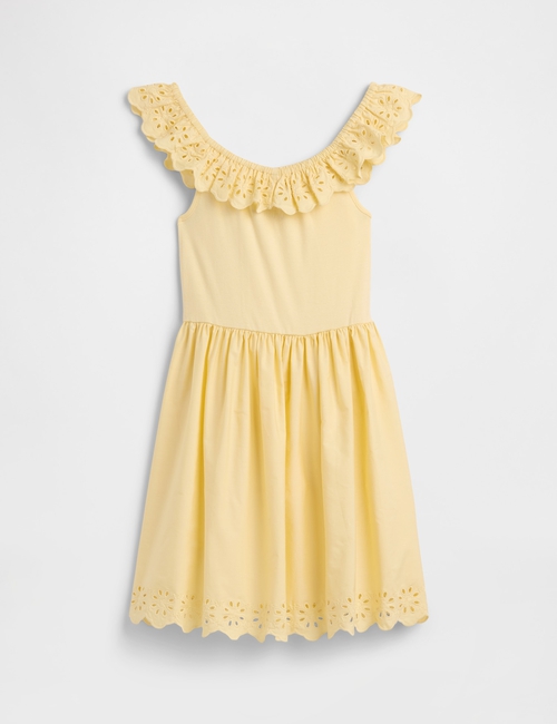 Kids Eyelet Ruffle Dress
