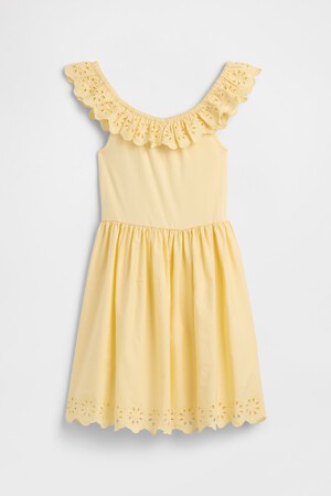 Kids Eyelet Ruffle Dress