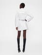 GAP STUDIO PATENT BUTTON FRONT MINI SKIRT