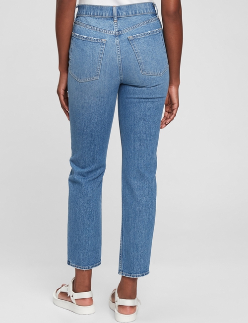 High Rise Cheeky Straight Jeans