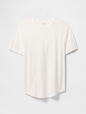 Lived-In Curved Hem Crewneck T-Shirt