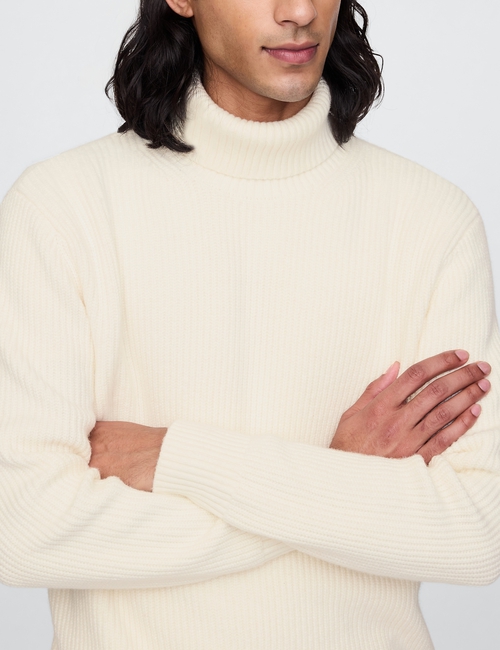 CashSoft Fair Isle Turtleneck Sweater