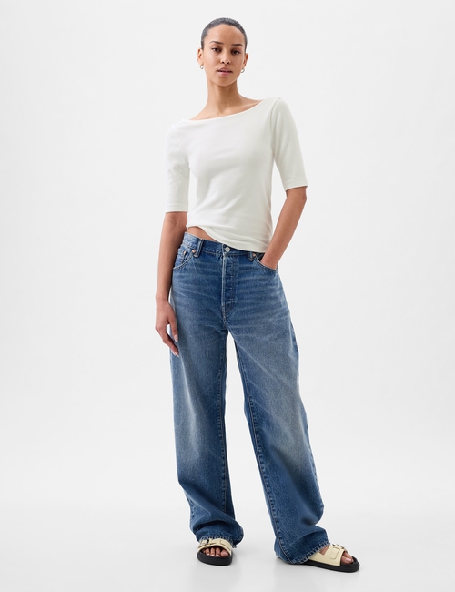 Modern Ballet-Back Cropped T-Shirt