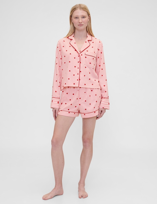 Gap × Summer Fridays Flannel Hearts PJ Boxer Shorts