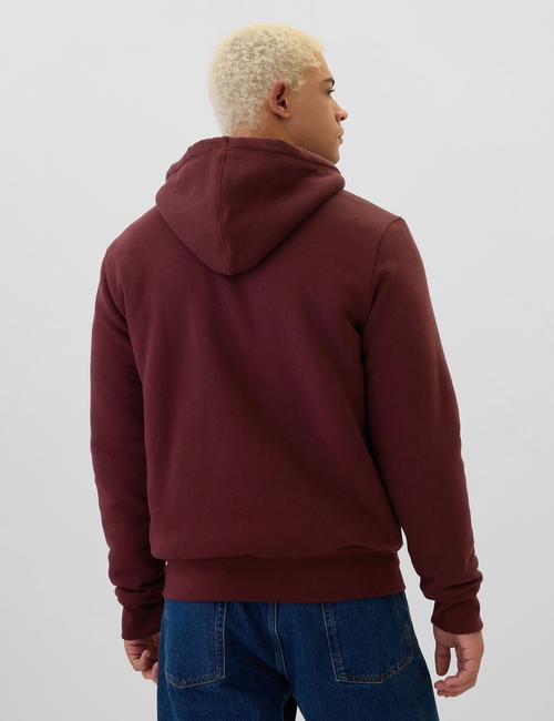 Gap Logo Sherpa-Lined Zip Hoodie