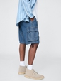11" Baggy Denim Cargo Shorts