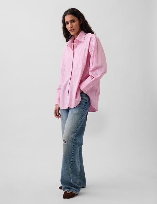 Organic Cotton Poplin Big Shirt