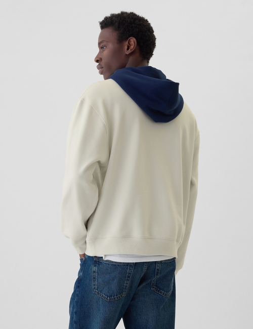 Colorblock Varsity Logo Hoodie