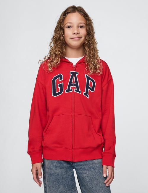 Kids Relaxed Gap Logo Zip Hoodie