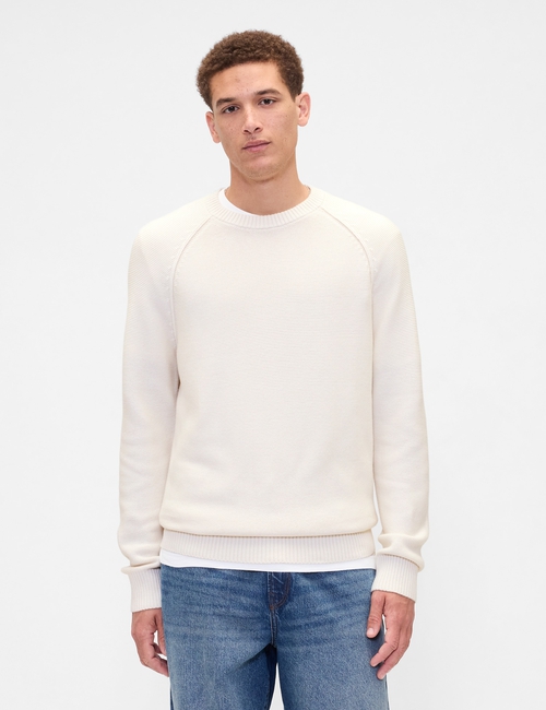 V-RAGLAN TEXTURE CREW
