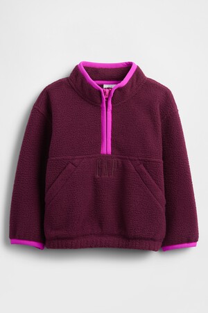 Baby & Toddler Sherpa Half-Zip Pullover
