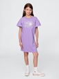Kids Vintage Soft Flutter-Sleeve Sweatshirt Dress