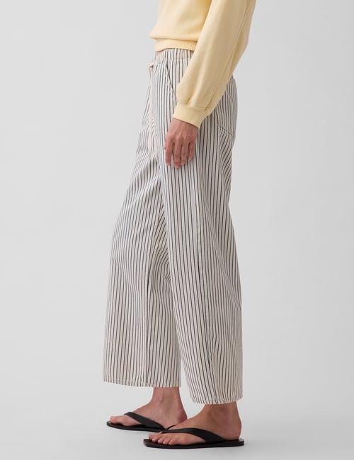 Low Rise '90s Loose Easy Crop Stripe Jeans
