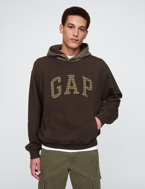 Houndstooth Logo Hoodie