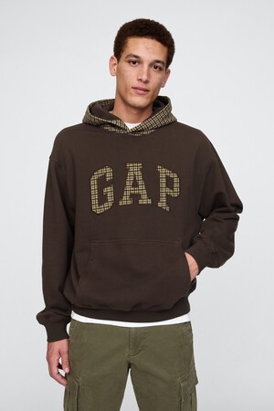 Houndstooth Logo Hoodie